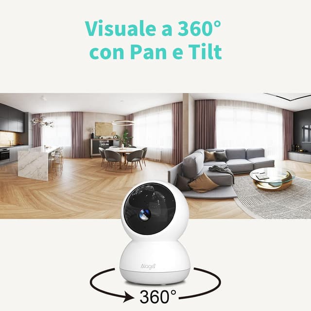 Detalle 2 de Alaga Telecamere WiFi interne 3K, 5MP