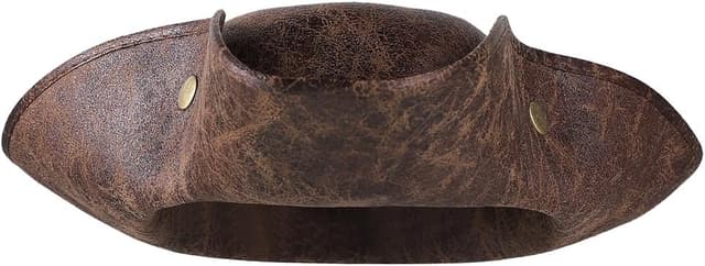 Detalle 2 de XGOPTS Pirate Hat Classic Brown Tricorn