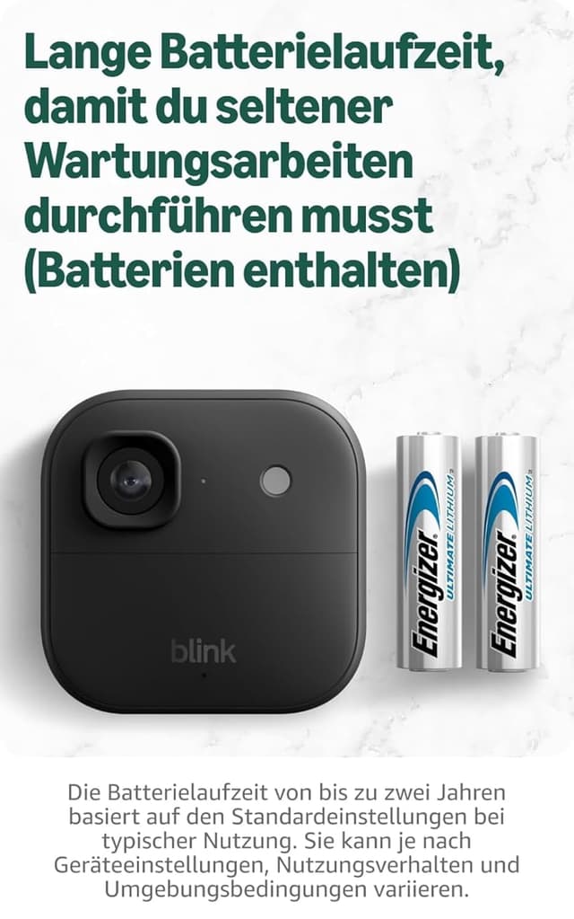 Thumbnail 6 de Blink Außenkamera 2K+ (neueste Generation) inkl. Videotürklingel – kabellose 4‑Kamera-Lösung mit Sync‑Basismodul, Schwarz