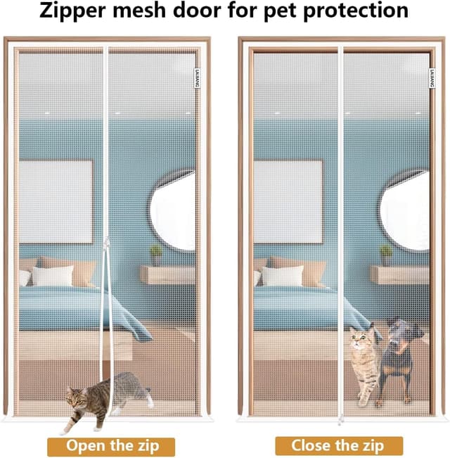 Detalle 1 de LAIJIANG reinforced cat screen door 110x220cm