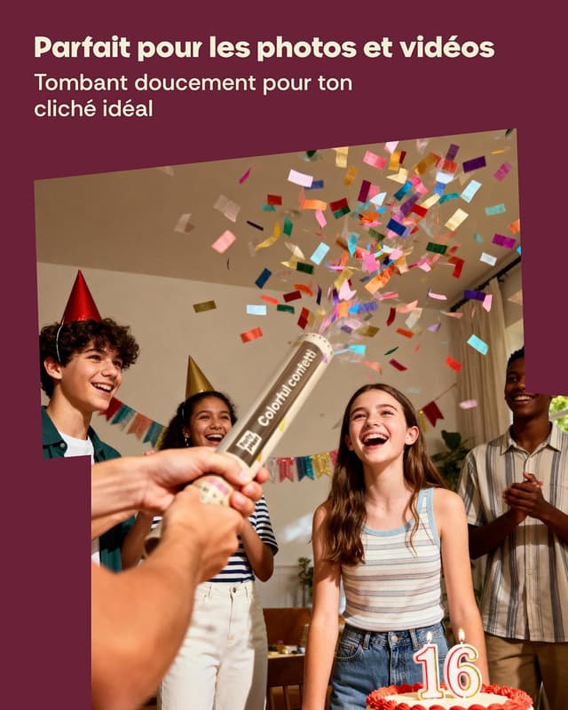 Thumbnail 6 de Partyjoker 10 Canons à Confettis 8 m