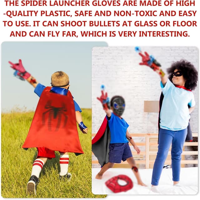 Thumbnail 6 de WYFDCZZP Set 2 spara-ragnatele per travestimento bambini