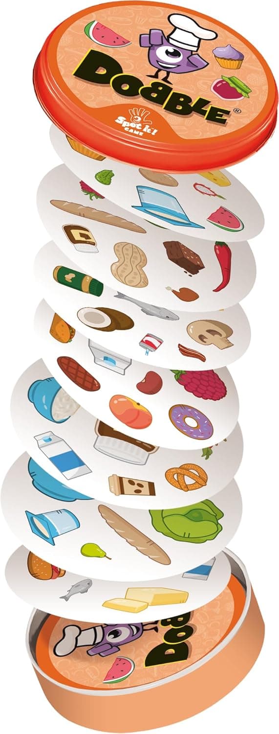 Detalle de Dobble Zygomatic Gourmandise – Gioco da tavolo francese (da 4 anni), 2–5 giocatori, circa 10 minuti