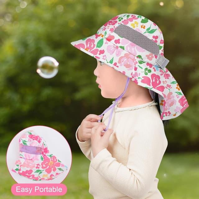 Detalle 2 de MHJY kids sun hat UV protection