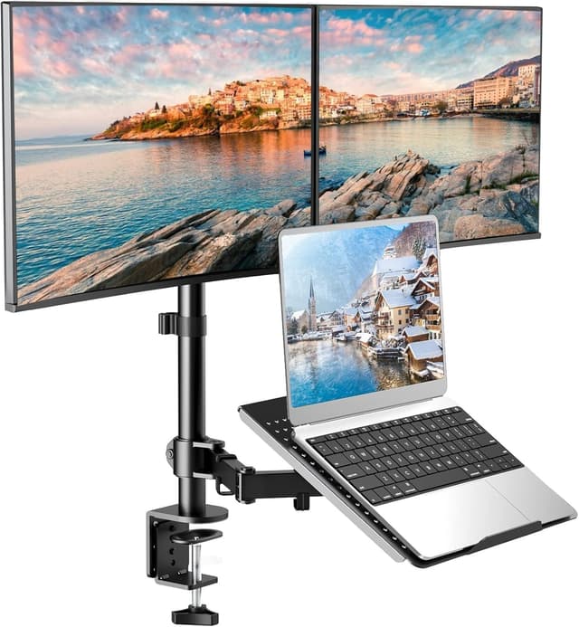 Imagen de HUANUO Braccio doppio per monitor e laptop 13–27" en OfertitasTOP