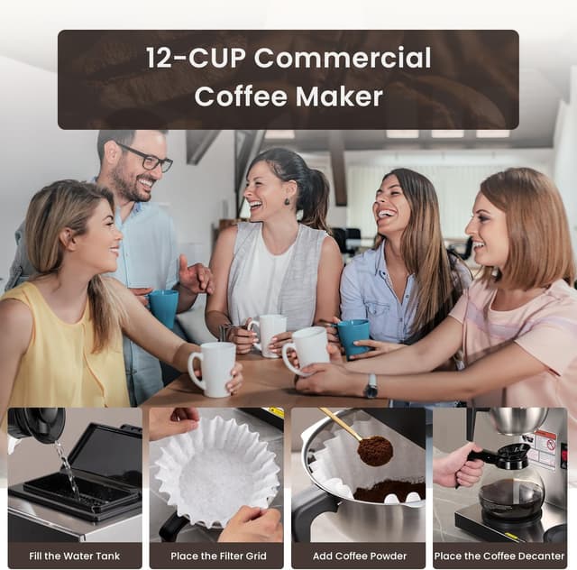 Thumbnail 5 de SYBO 12-Cup Commercial Coffee Maker