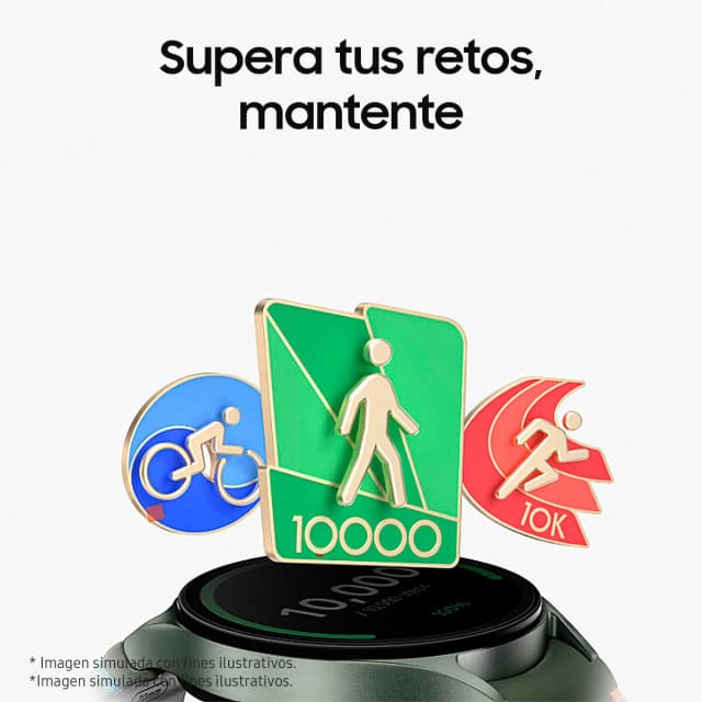 Detalle de Samsung Galaxy Watch7 40 mm Verde Bluetooth (reacondicionado Grado A) de Samsung