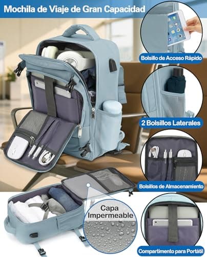 Detalle 2 de KLOSTAIN Mochila de cabina para avión 45x36x20 cm y 30L (para portátil de 14")