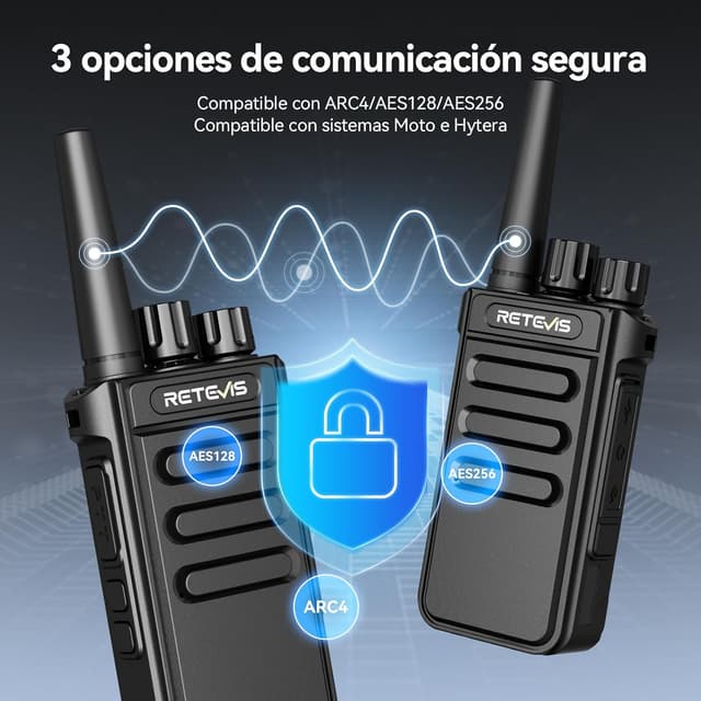 Thumbnail 3 de Retevis MateTalk P64 Walkie Talkie 12 h batería