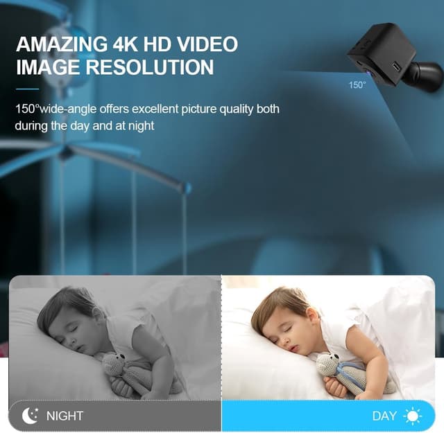 Thumbnail 5 de AOBOCAM Mini WiFi Spy Camera 4K, 6H battery