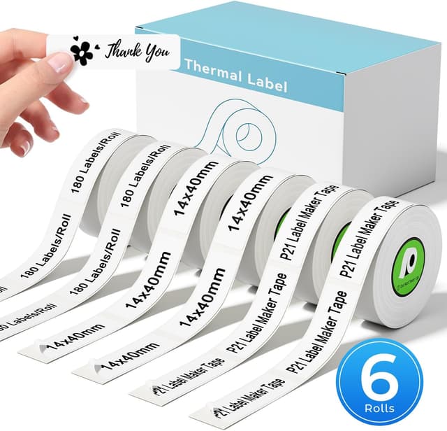 Detalle de 14x40mm thermal label tape for P21
