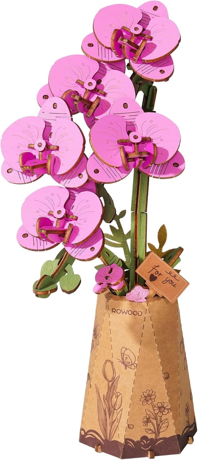 Detalle de rowood Wooden Flower 3D puzzle