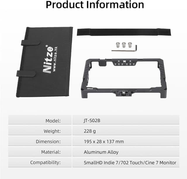 Thumbnail 1 de Nitze Käfig für SmallHD Indie 7/702 Touch