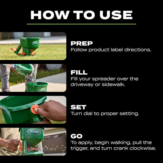 Thumbnail 6 de Scotts Whirl Hand-Powered Spreader 1,500 sq ft