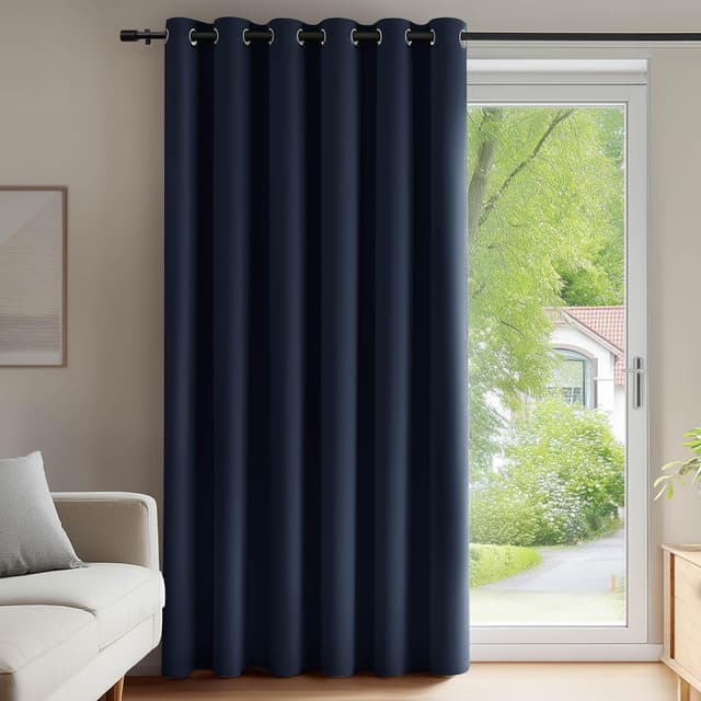 Detalle de Deconovo Tenda Oscurante Termica 203x214 cm blu navy 🪟
