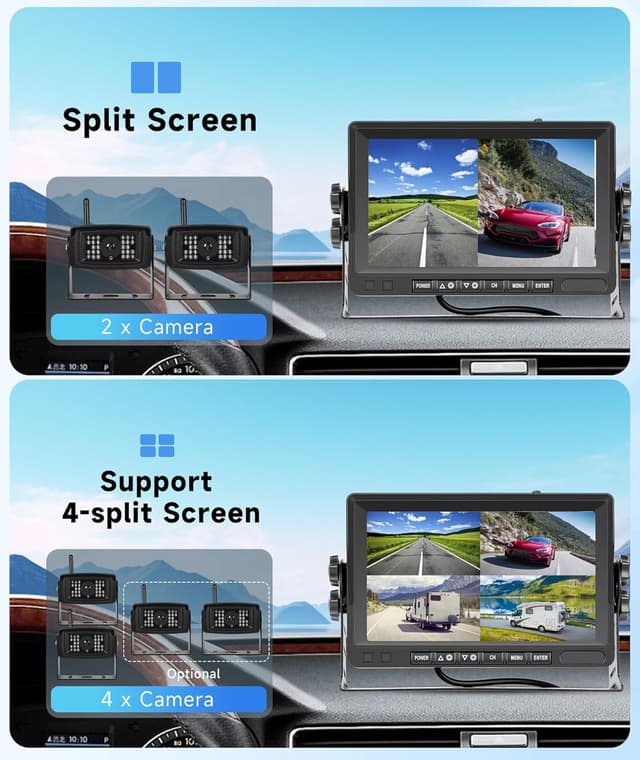 Detalle 1 de Rimoody Cámara Trasera 2 Cámaras Set