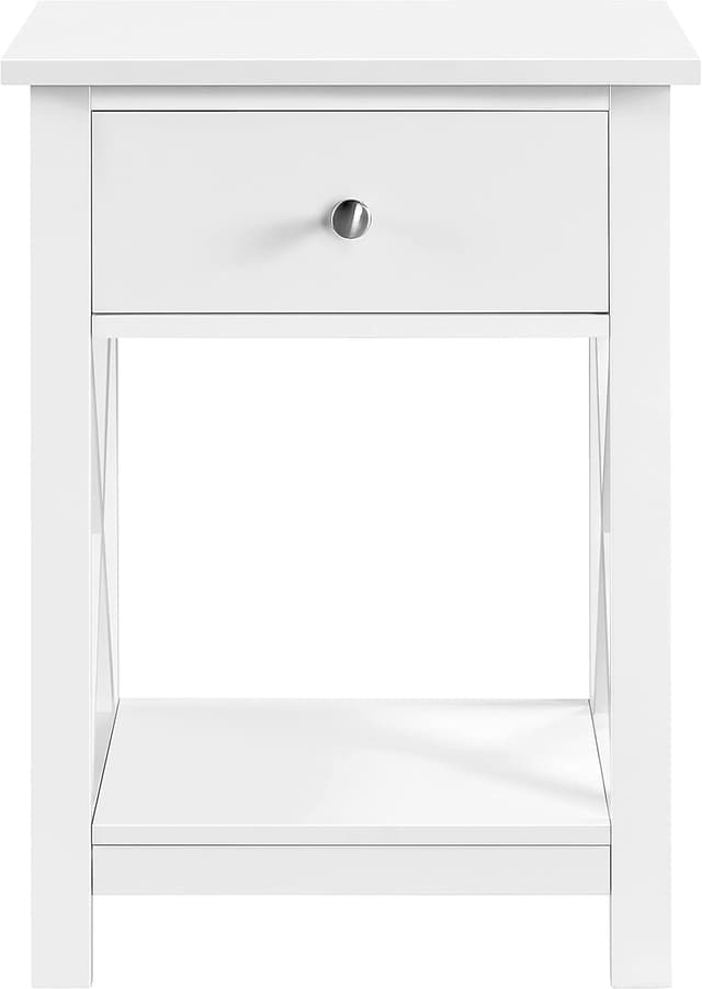 Thumbnail 6 de Yaheetech Mesitas de Noche 2 piezas con cajón y estante 40x30x55 cm