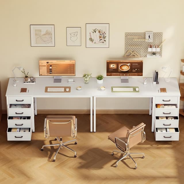 Detalle 2 de ODK Escritorio con 4 Cajones de Tela