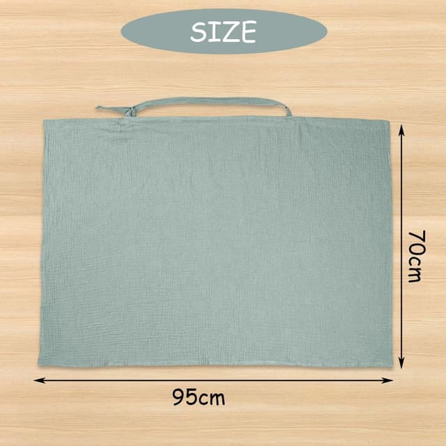 Detalle 2 de Aolso nursing cover 100% cotton muslin