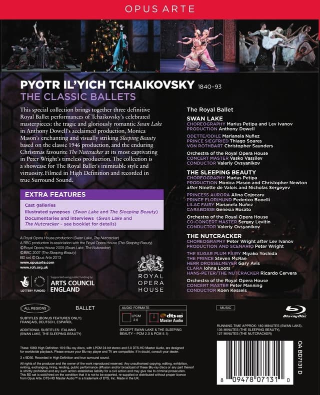 Thumbnail 1 de Opus Arte Tchaikovsky Classic Ballets Blu-ray