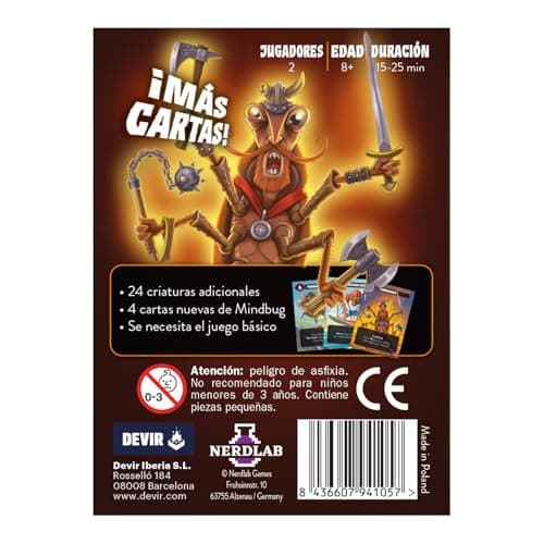 Detalle 2 de Devir Mind Bug Primer Contacto — Nuevas Criaturas 🎲