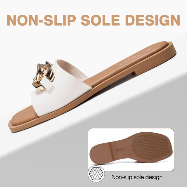 Detalle 2 de FITORY Women's Flat Sandals Size 6–11 👡