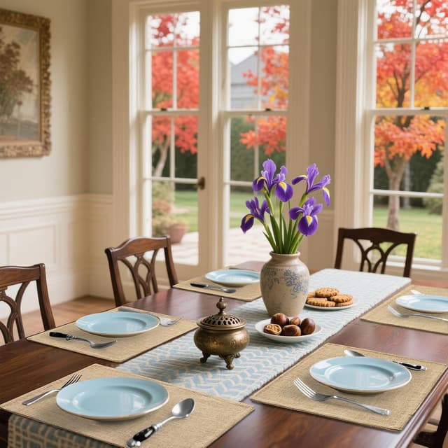 Detalle 2 de Homaxy Cloths Linen & Cotton Placemats (Set of 6) — Heat-Resistant, Washable Table Mats, 13" x 19