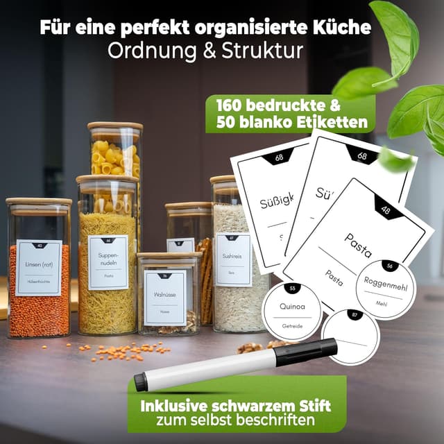 Thumbnail 2 de CLIDOR weiße Vorratsetiketten selbstklebend 210 Stück