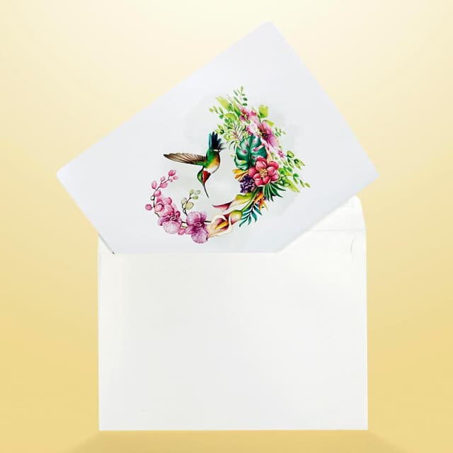 Thumbnail 6 de CUTPOPUP HummingBird Pop Up Card