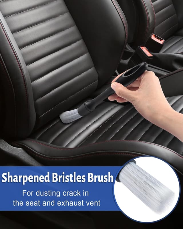 Detalle de Caianwin car cleaning brush set 5 piece