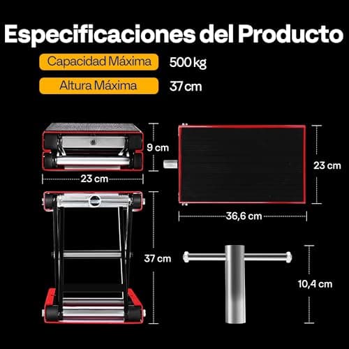 Thumbnail 6 de VIVOHOME Sollevatore moto altezza regolabile 500 kg 🛠