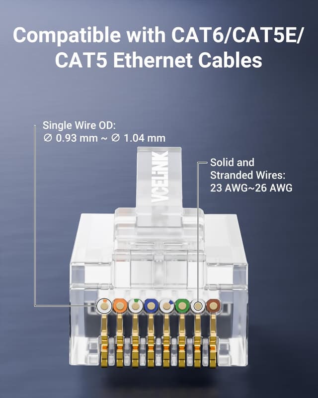 Thumbnail 3 de VCE Cat6 RJ45 Pass Through Connectors