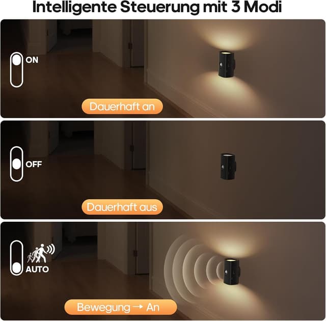 Thumbnail 3 de GOODEA Kabellose Nachtlicht mit Bewegungsmelder