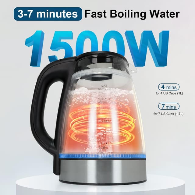 Thumbnail 5 de 1500W Electric Kettle with Temperature Control