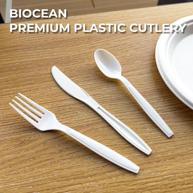 Detalle de 600Pack Disposable Plastic Spoons (Heavy-Duty) White Teaspoons for Parties, Restaurant & Takeout