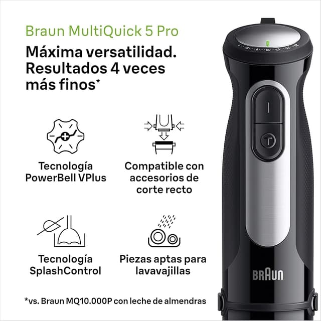 Thumbnail 2 de Braun MultiQuick 5 Pro MQ 55755 M Batidora de mano 1000W 🍽