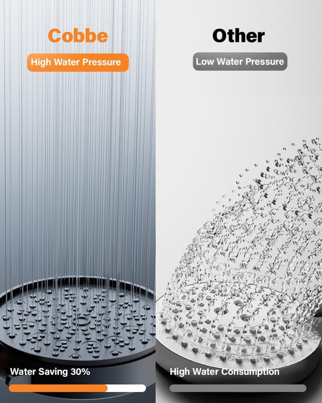 Thumbnail 4 de Cobbe Hard Water Filter Shower Head