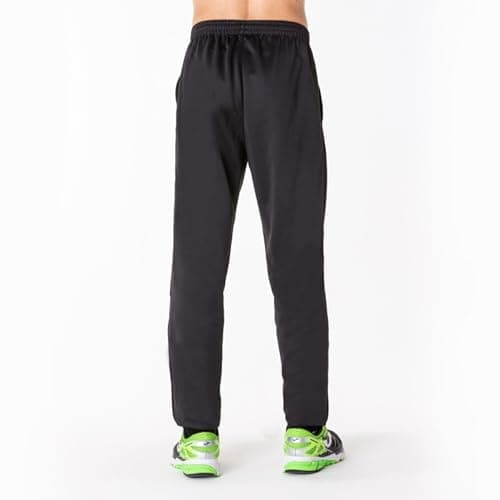 Detalle 2 de Joma pantalón largo deportivo para hombre negro 3XS: afelpado, elástico y con bolsillos con cremallera