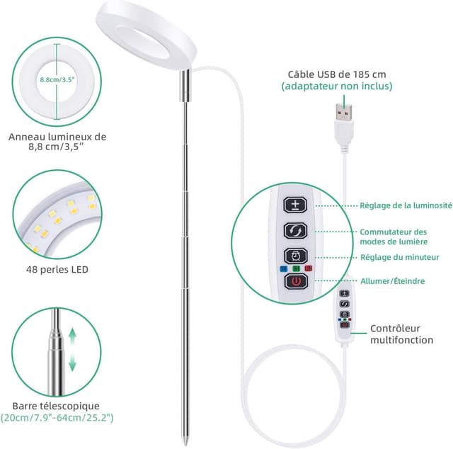 Thumbnail 1 de Mcbazel Lampe Plante 61,5 cm