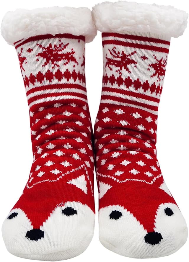 Thumbnail 6 de LOFIR chaussettes chaussons femme thermiques antidérapantes motif animal – taille 35-41 (1 paire)