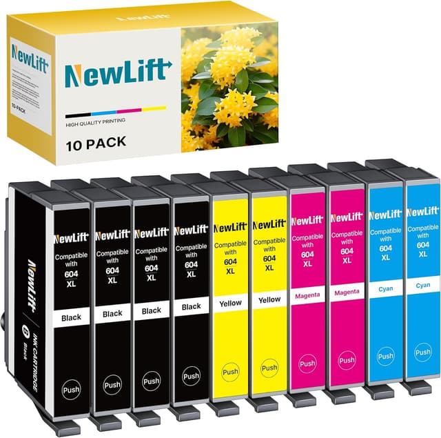 Detalle de NewLift 604XL Druckerpatronen 10er-Pack 🖨