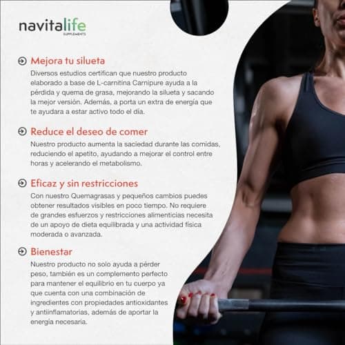 Detalle 2 de 🔥 Quemagrasas potente con L-Carnitina Carnipure® - 90 cápsulas