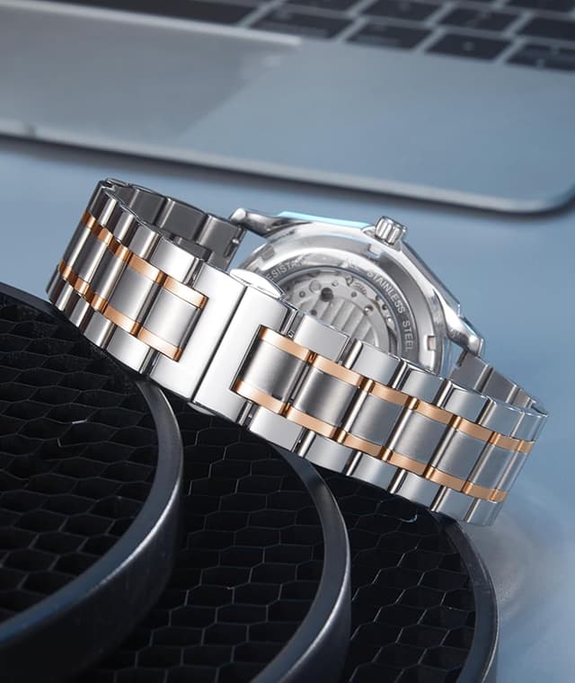 Detalle de BINLUN Edelstahl Uhrenarmband 12 bis 24 mm