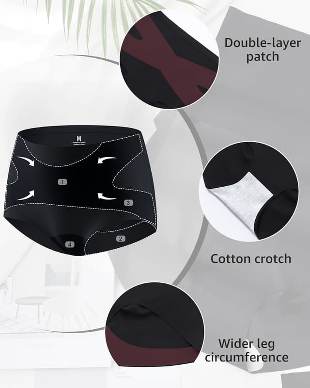 Thumbnail 2 de Levao bragas sin costuras cintura alta 5-pack