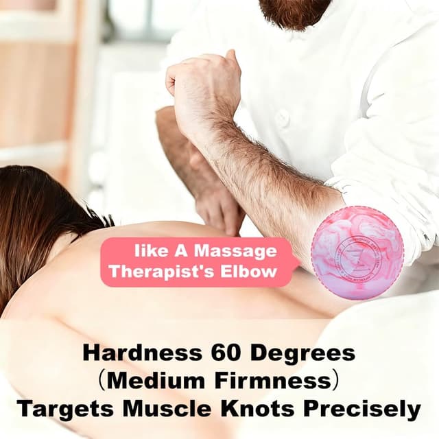 Detalle de FITZELAR 2PCS Massage Lacrosse Balls for Myofascial Release (SGS Certified)