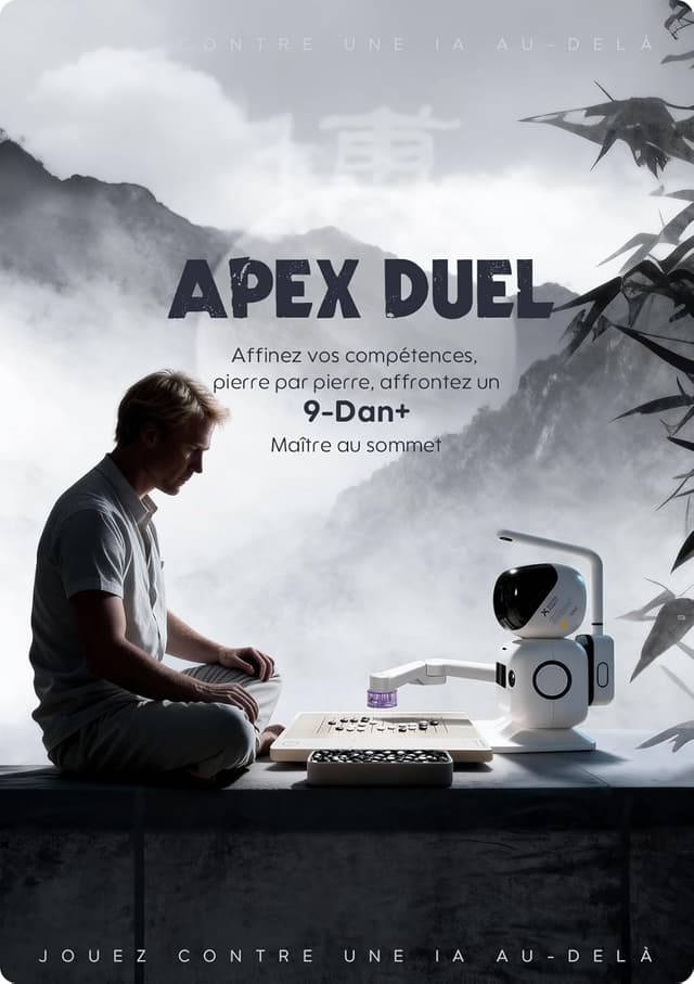 Detalle de Sense Robot Go Professionnel – Plateau de Go intelligent avec bras robotisé et IA (23 niveaux)