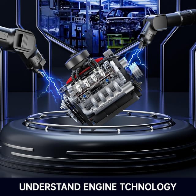 Detalle de Mould King 10171 Technik V8 Motor Bausatz (487 Teile) – LSX454 V-8 Engine Kit aus Klemmbausteinen