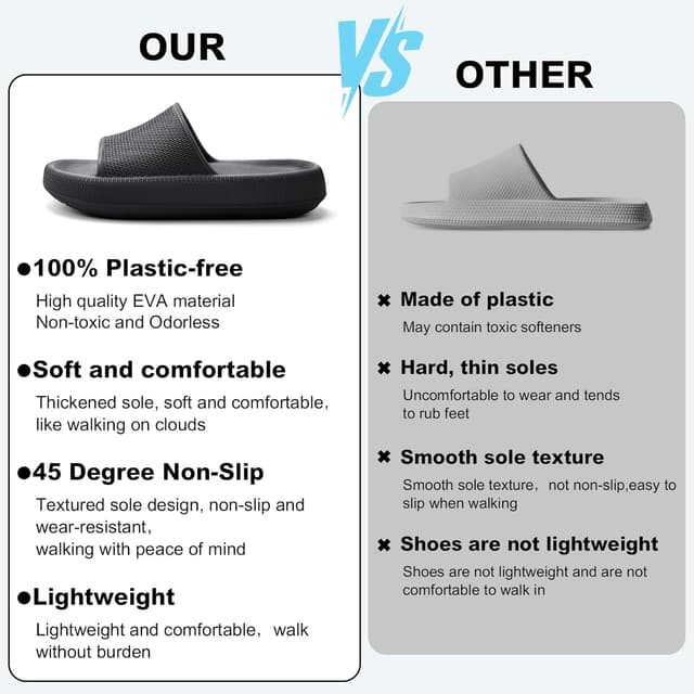 Thumbnail 6 de VAVOBIS Cloud Sliders lightweight non-slip slippers with thick sole