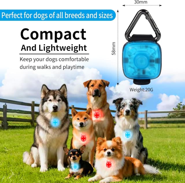 Thumbnail 2 de LED Dog Collar Light Rechargeable Clip On