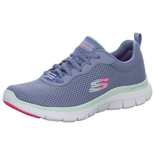 Detalle de Skechers Flex Appeal 4.0 Brilliant View para mujer (Slate Mesh Trim), talla 38 EU